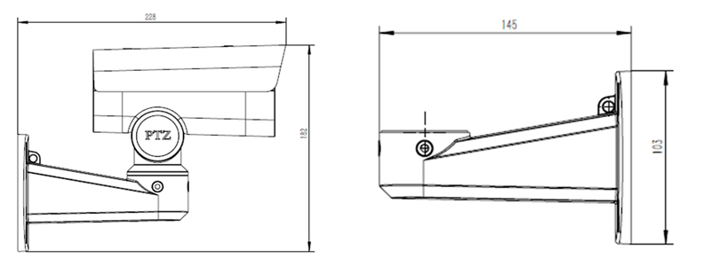 ZN-SCB2081V45-ES 8MP 20X  IR Network PTZ Bullet Camera