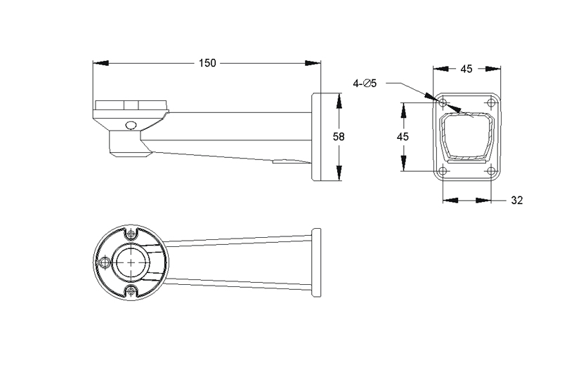 ZN-SCB0481V40-ES 8MP 4X  IR Network PTZ Bullet Camera