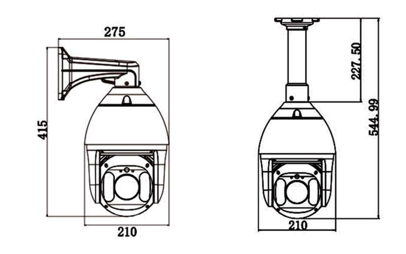 ZN-IRS2582R7E-ES 7-inch 8MP 25x IR Network Speed Dome Camera