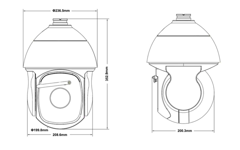 ZN-LRS3785W2D-ES 8MP 37X Laser Network Speed Dome Camera